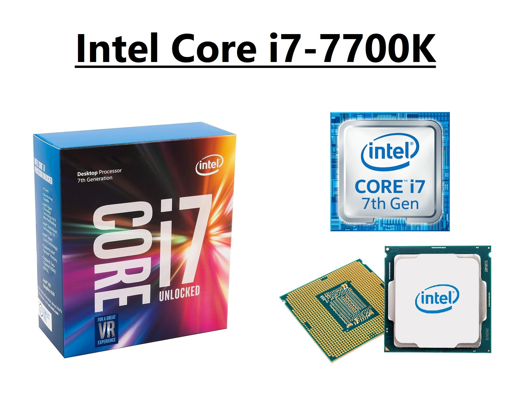 Intel Core i7-7700K, SR33A, 4 Core Processor, 4.2 - 4.5 GHz, Socket LGA1151, 91W CPU