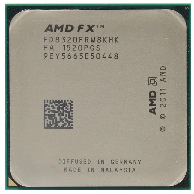 AMD FX-8320, 8 Core Processor, 3.5 - 4.0 GHz, Socket AM3+, 125W