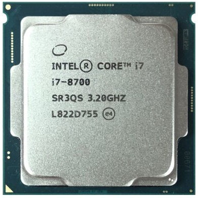 Intel Core i7-8700, SR3QS, 6 Core Processor, 3.2 - 4.6 GHz, Socket LGA1151, 65W CPU
