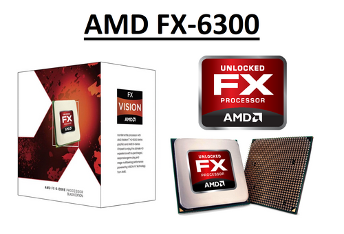 AMD FX-6300, 6 Core Processor, 3.5 - 4.1 GHz, Socket AM3+, 95W CPU