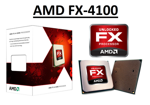 AMD FX-4100, 4 Core Processor, 3.6 - 3.8 GHz, Socket AM3+, 95W CPU